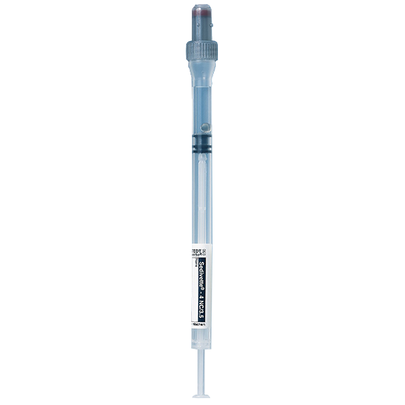 S-Sedivette®, 3,5 ml, Verschluss schwarz, (LxØ): 130 x 8 mm, mit Papieretikett