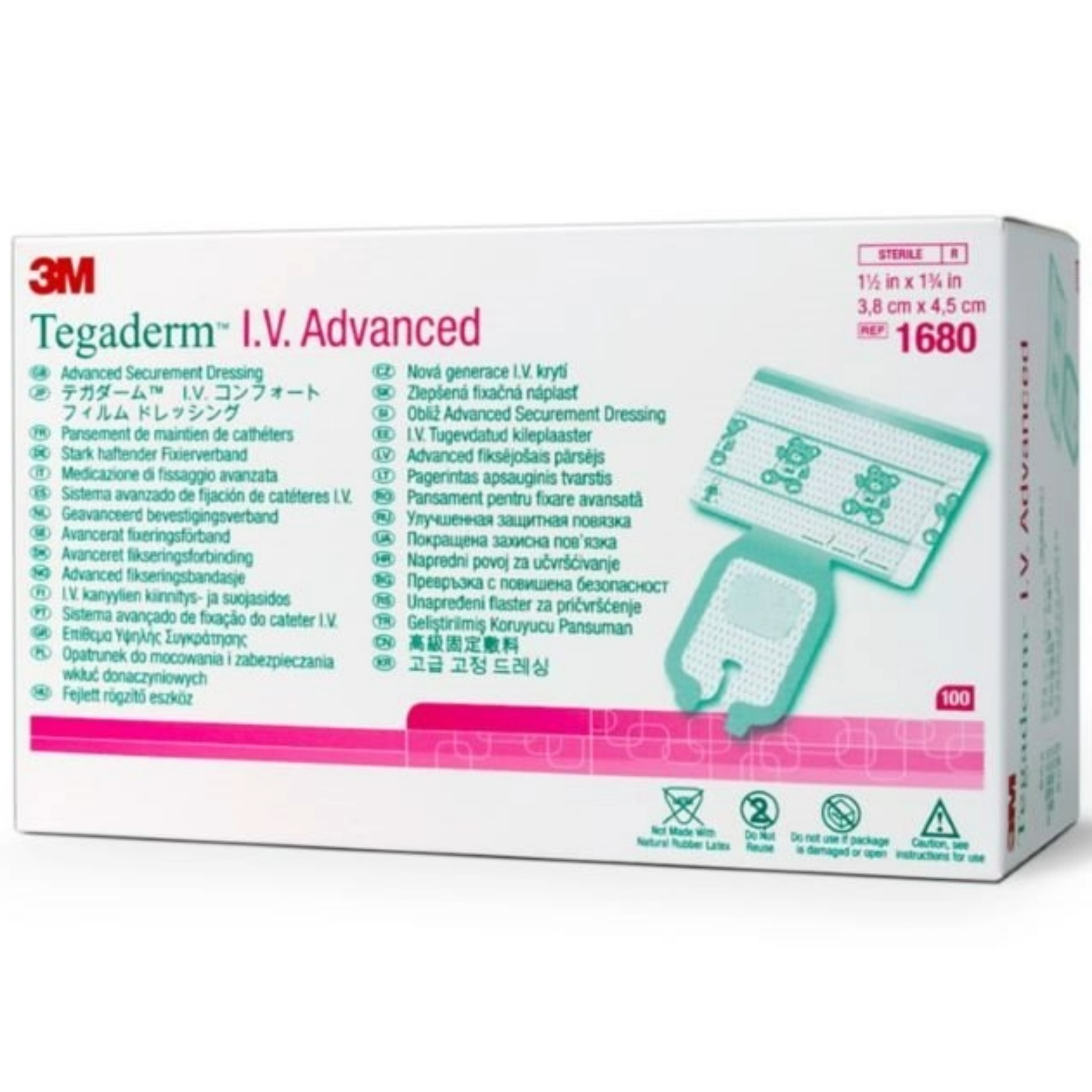 3M Tegaderm I.V. Advanced Kan&#252;lenpflaster 3,8x4,5cm