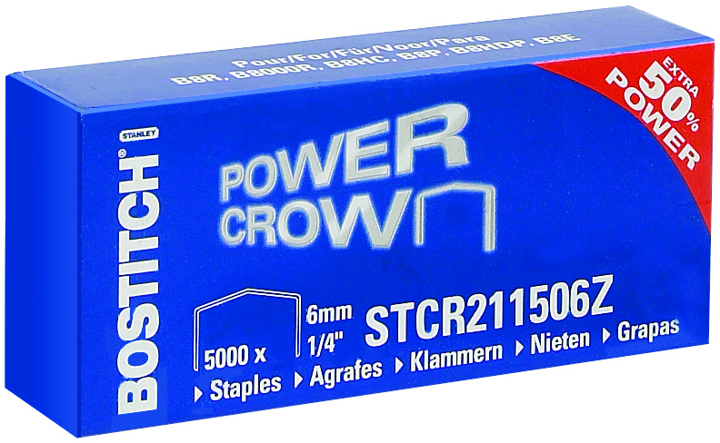Heftklammern Bostitch Power Crown 6mm 5`000 Stk.