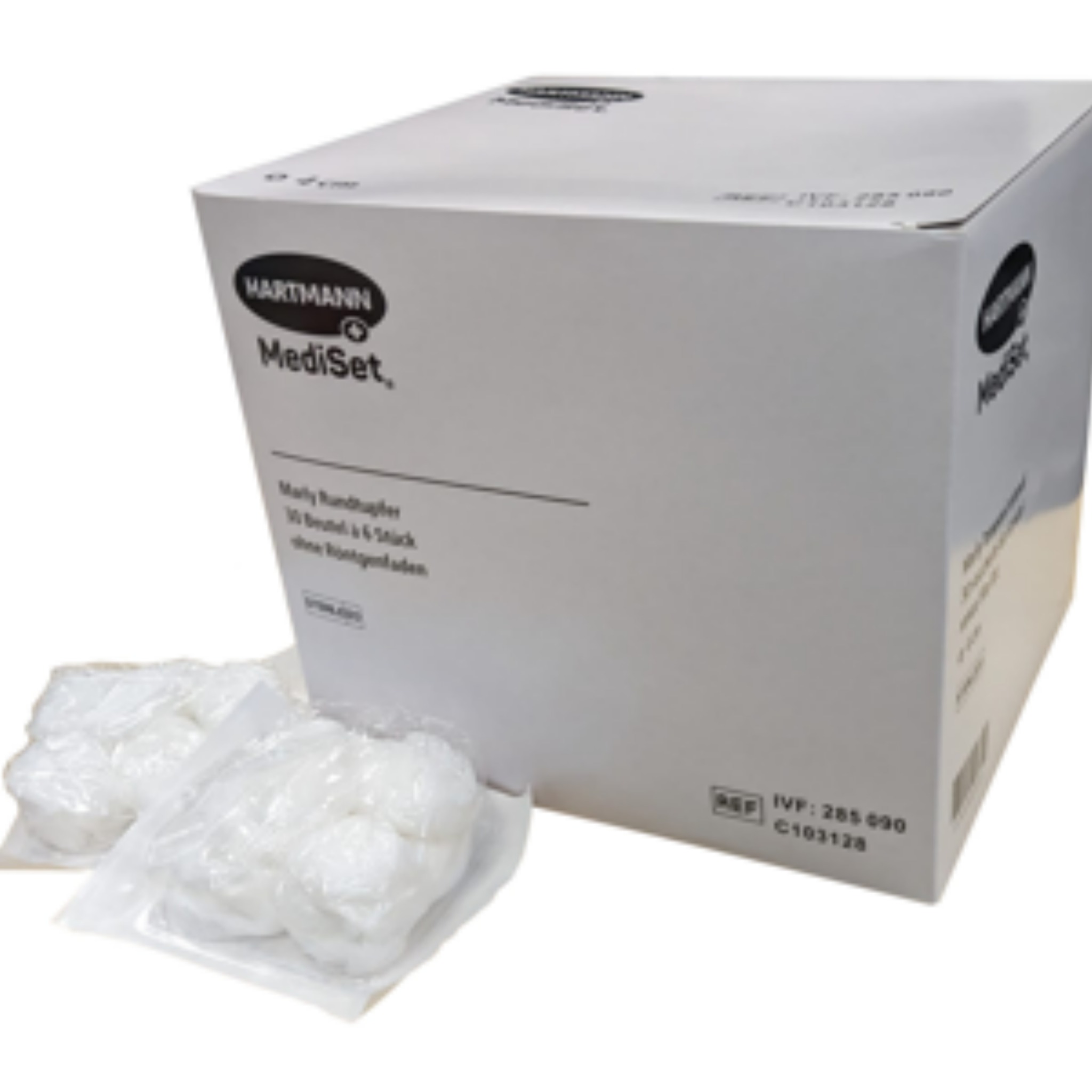 MediSet Marly Sterile Round Swabs, Ø 4 cm