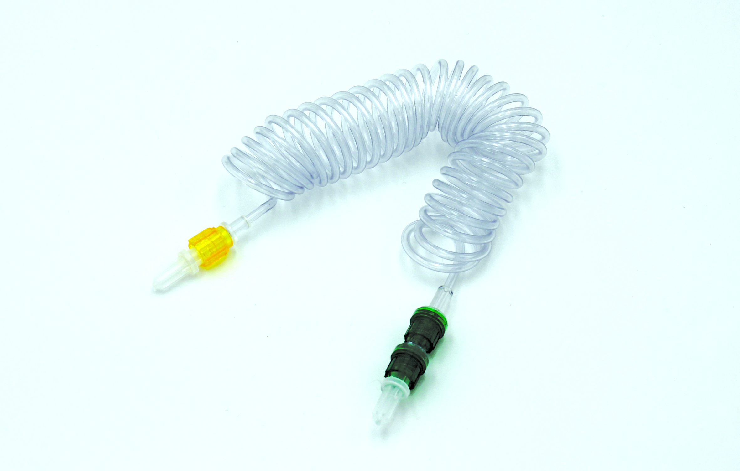 SUre Patientenschlauch spiralform 250cm mit R&#252;ckschlagventil (21 bar / 305 psi)