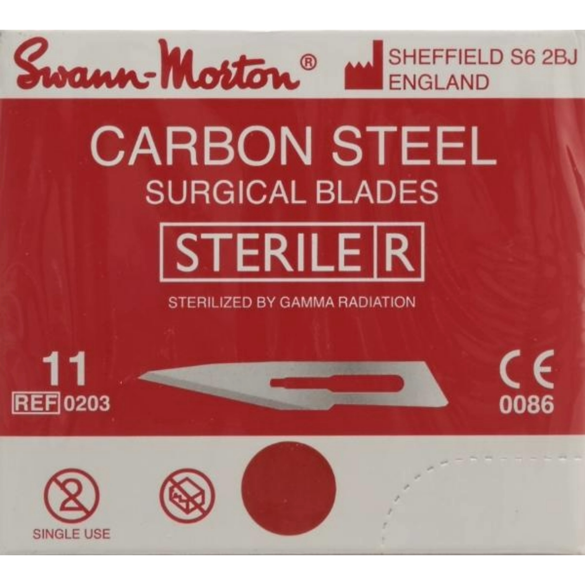 Swann-Morton-Skalpellklingen, Figur 11, steril 100 Stk.