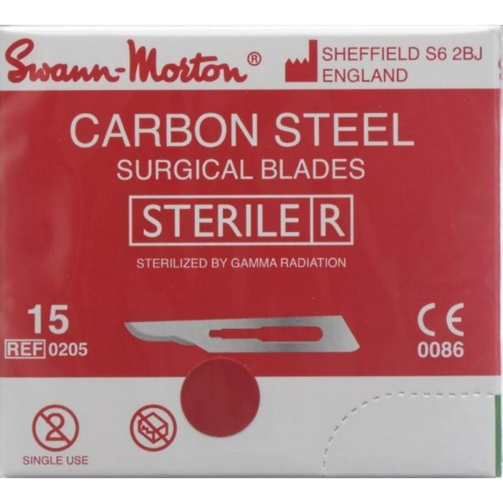 Swann-Morton-Skalpellklingen, Figur 15, steril 100 Stk.