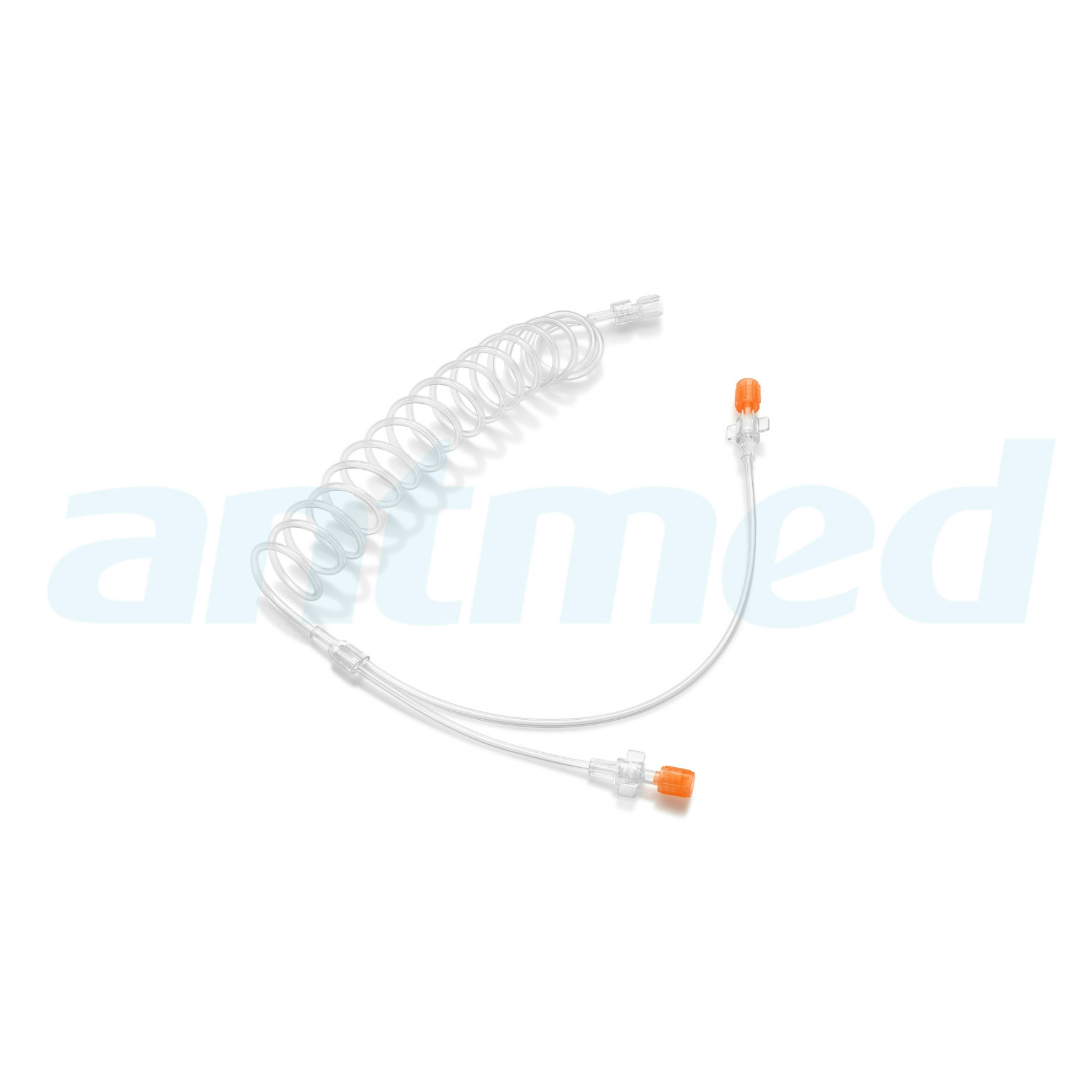 Tubo paziente a spirale 150cm con pezzo a Y e 2 valvole antiriflusso (24 bar / 350 psi)