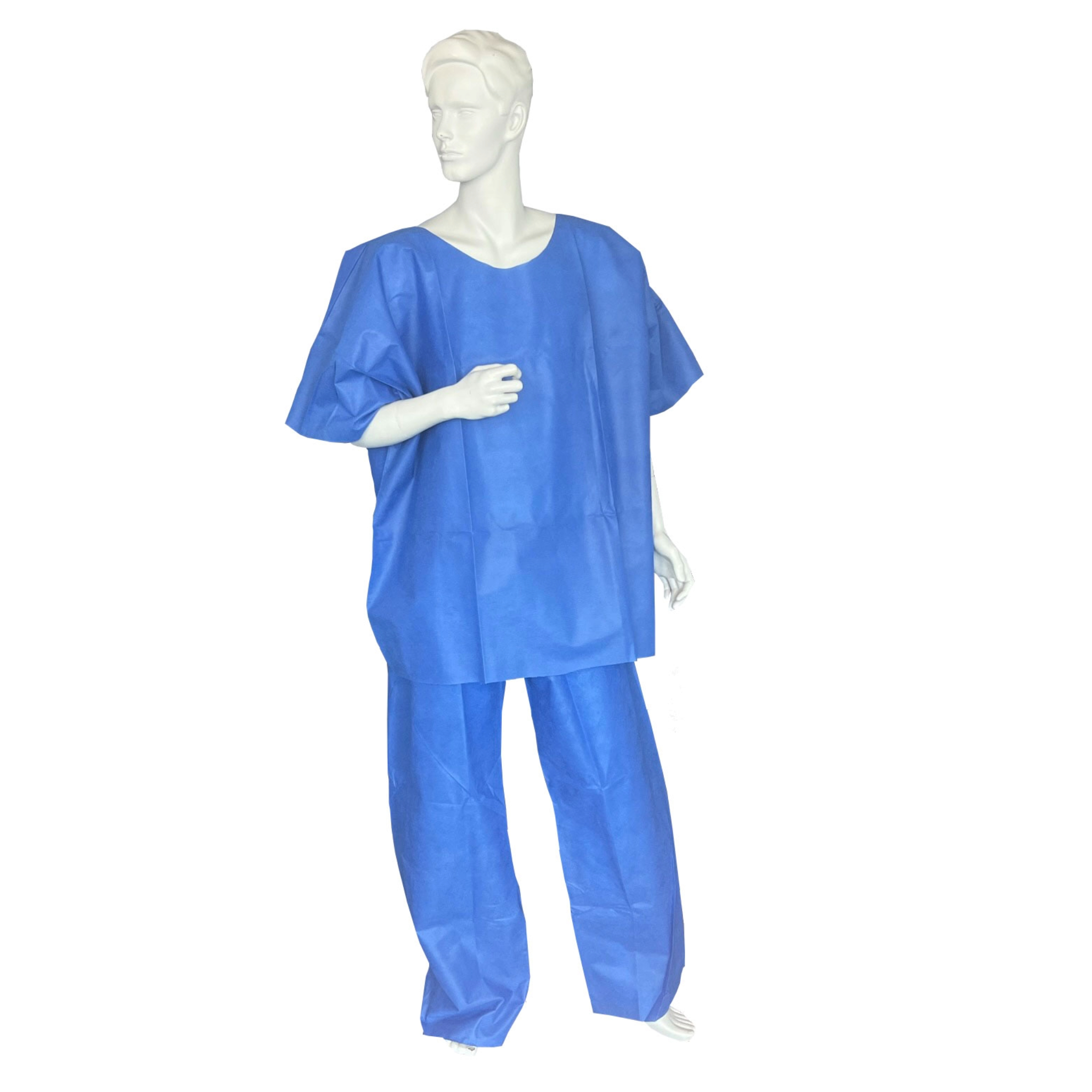 Einwegbekleidung 2tlg. navyblau Gr.XT inkl. Kopfh&#246;rerschutz 50 Stk.