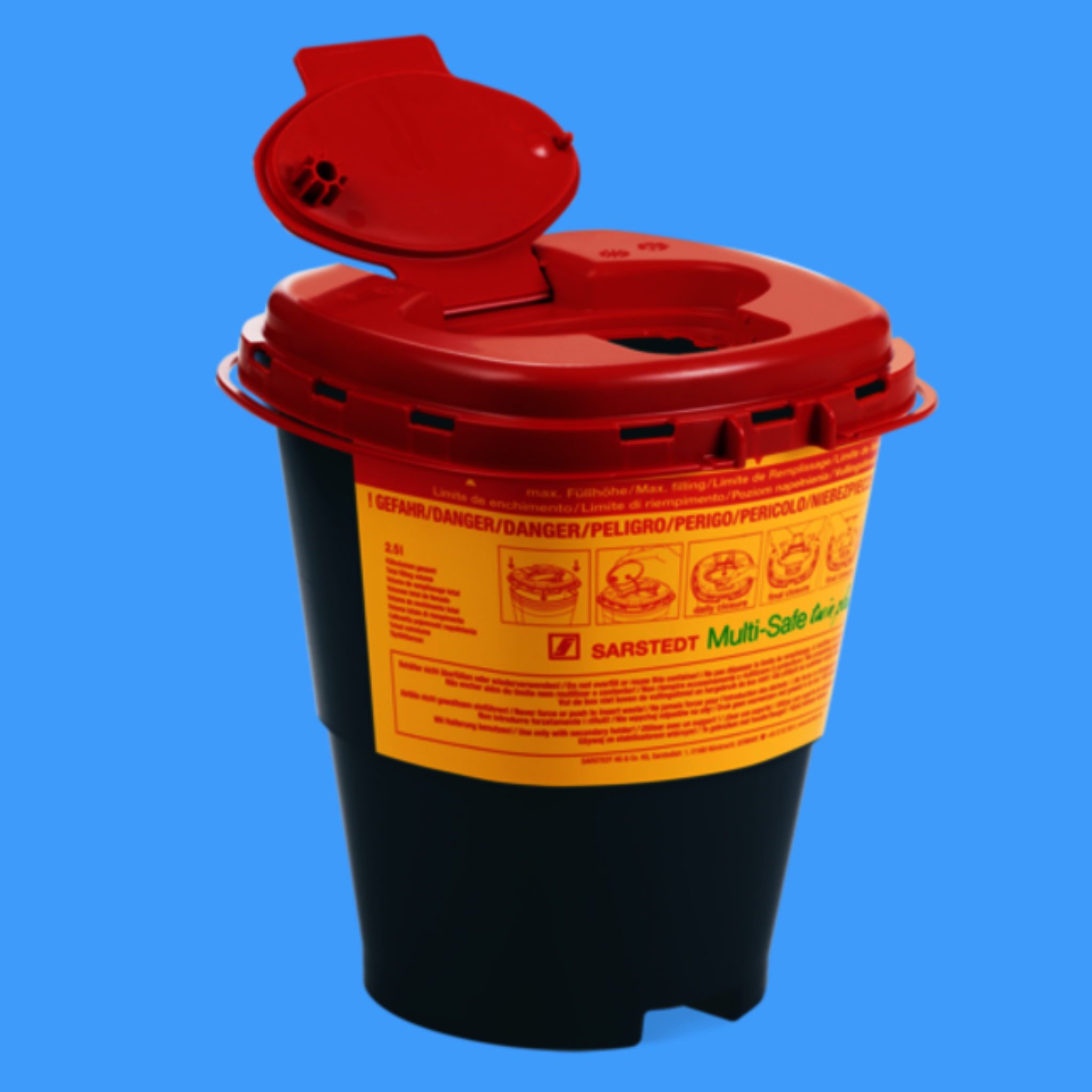 Entsorgungsbox Multi-Safe twin plus REC 2.5l, Biohazard