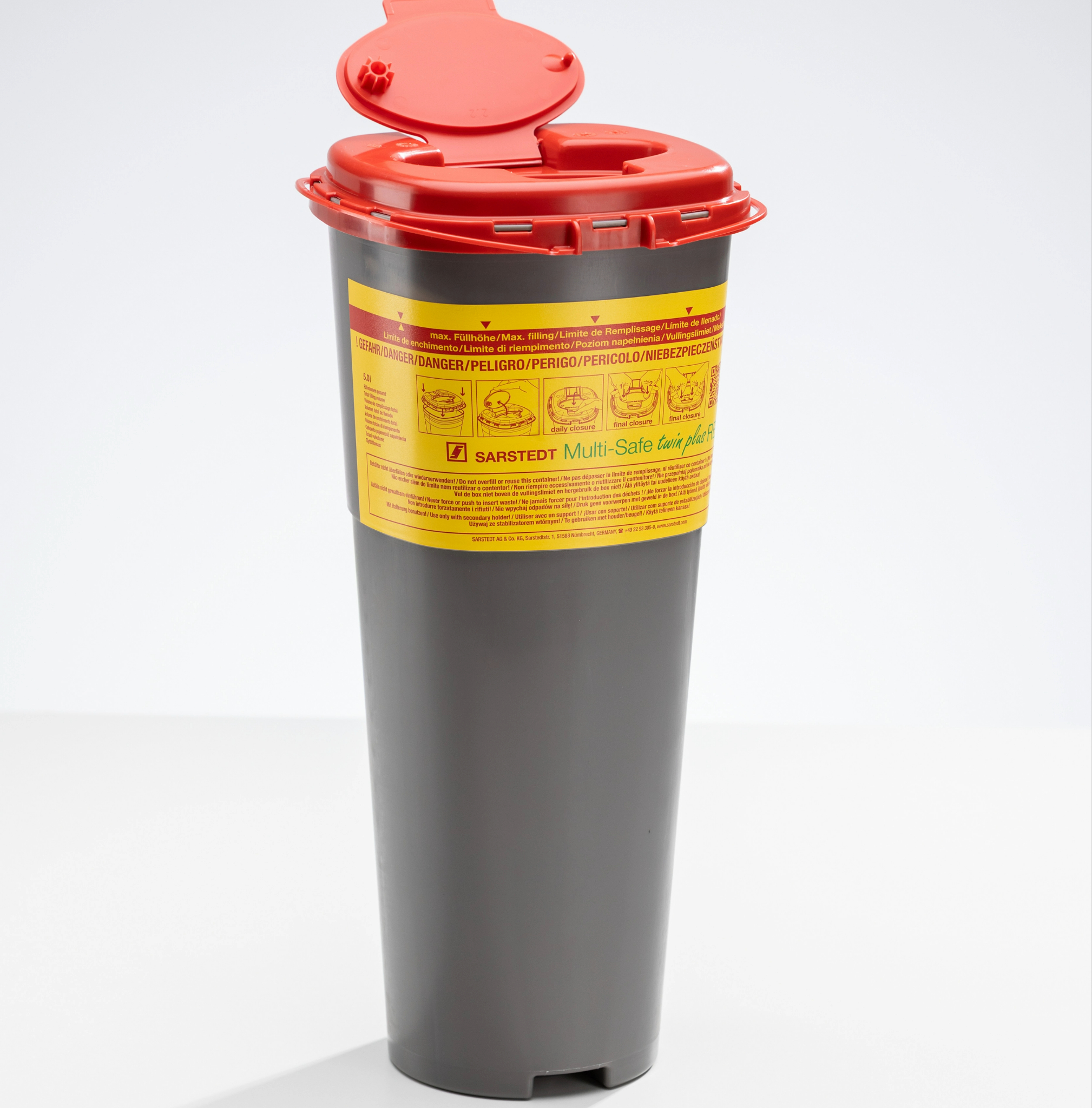 Entsorgungsbox Multi-Safe twin plus REC 5.0 l , Biohazard