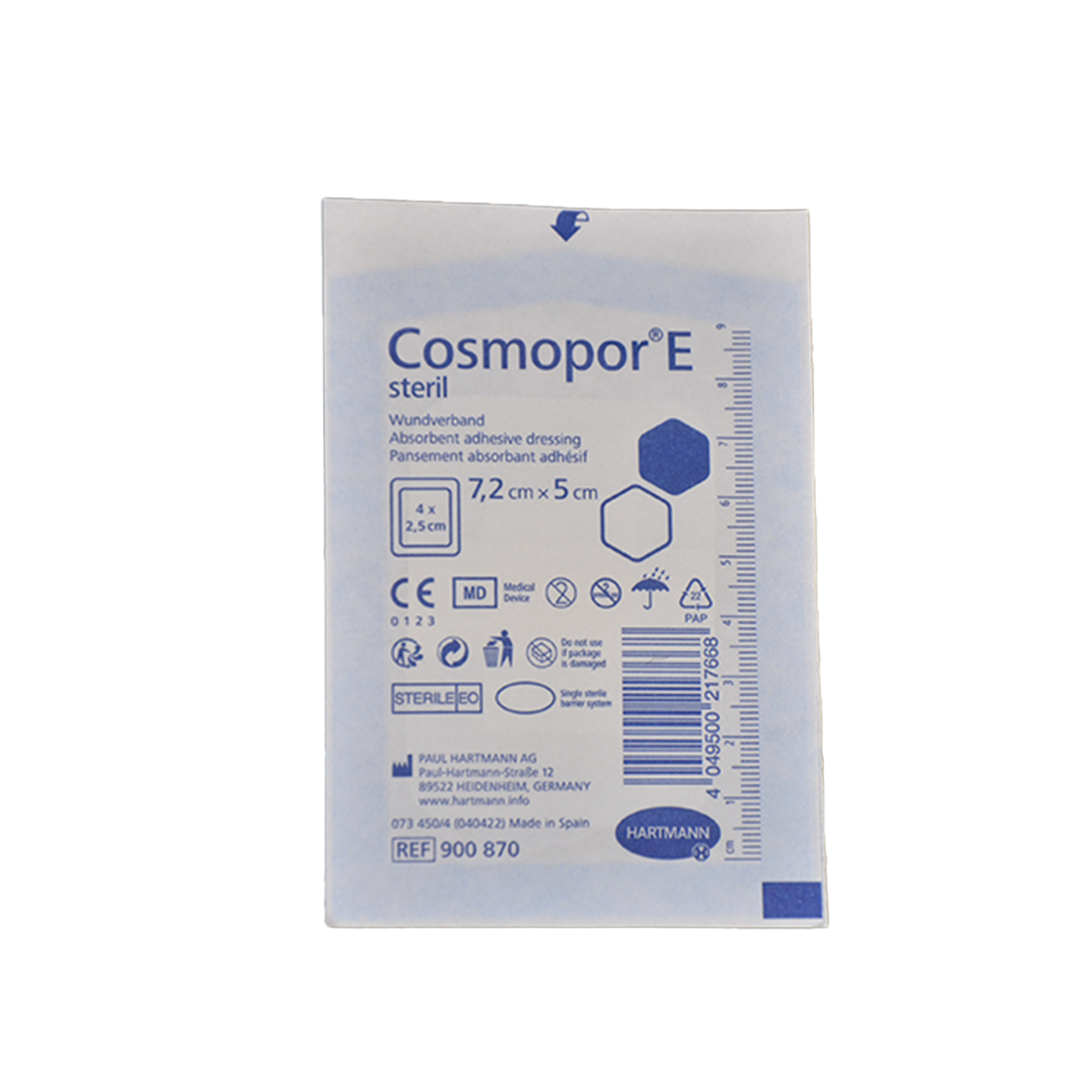 Cosmopor E Pflaster steril 7.2x5cm