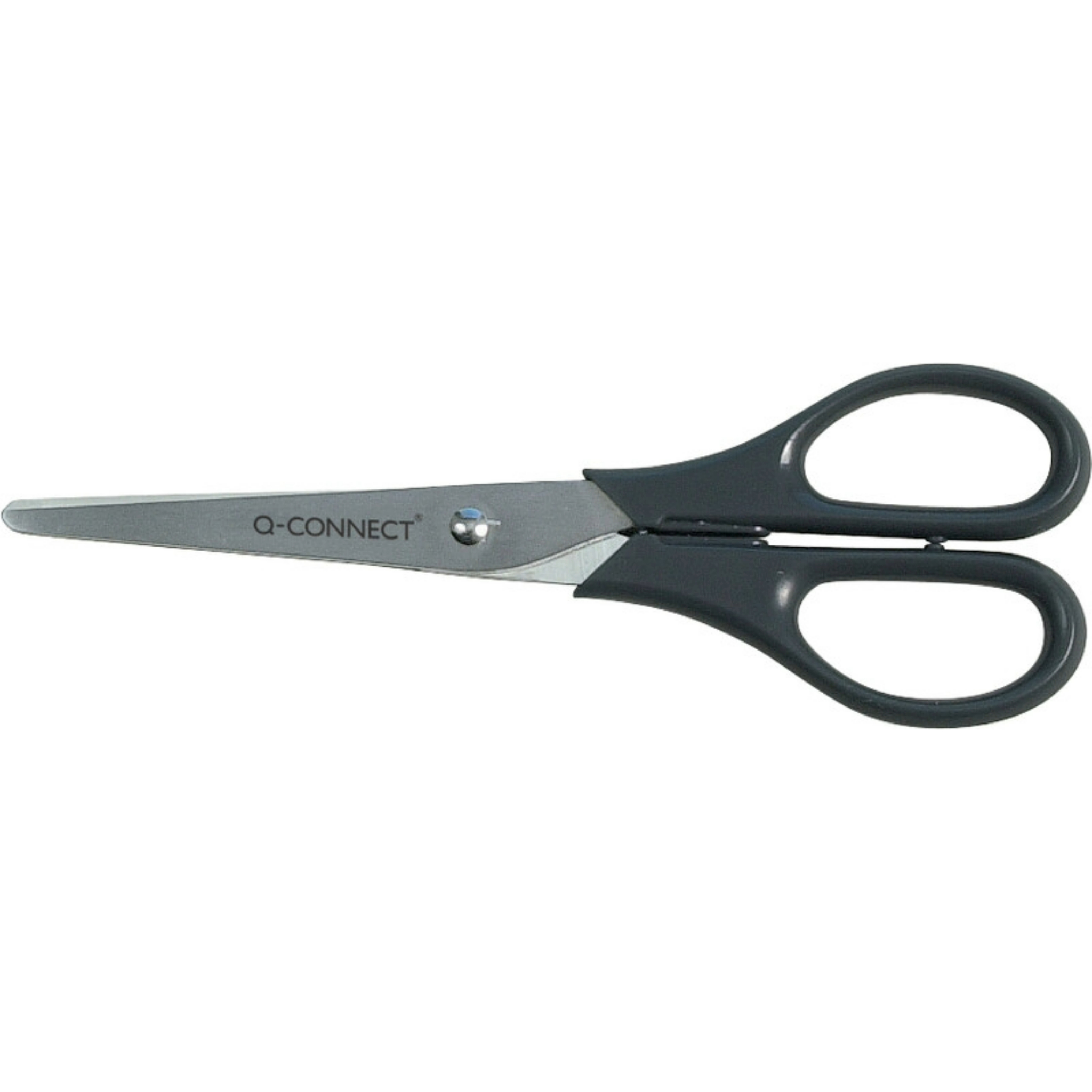 Q-CONNECT® office scissors, length 17 cm, black
