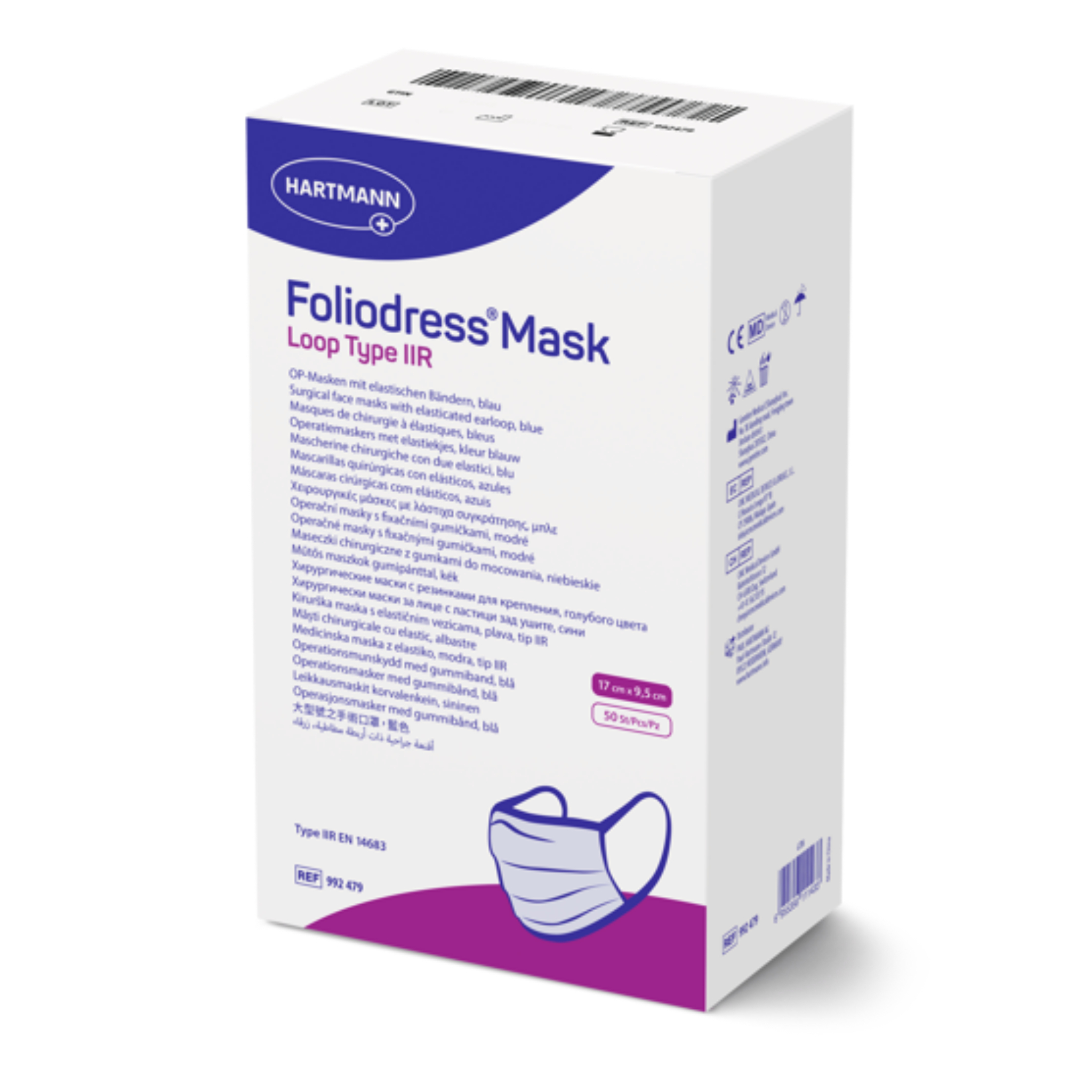 Gesichtsmaske Foliodress Loop Typ IIR  50 Stk.