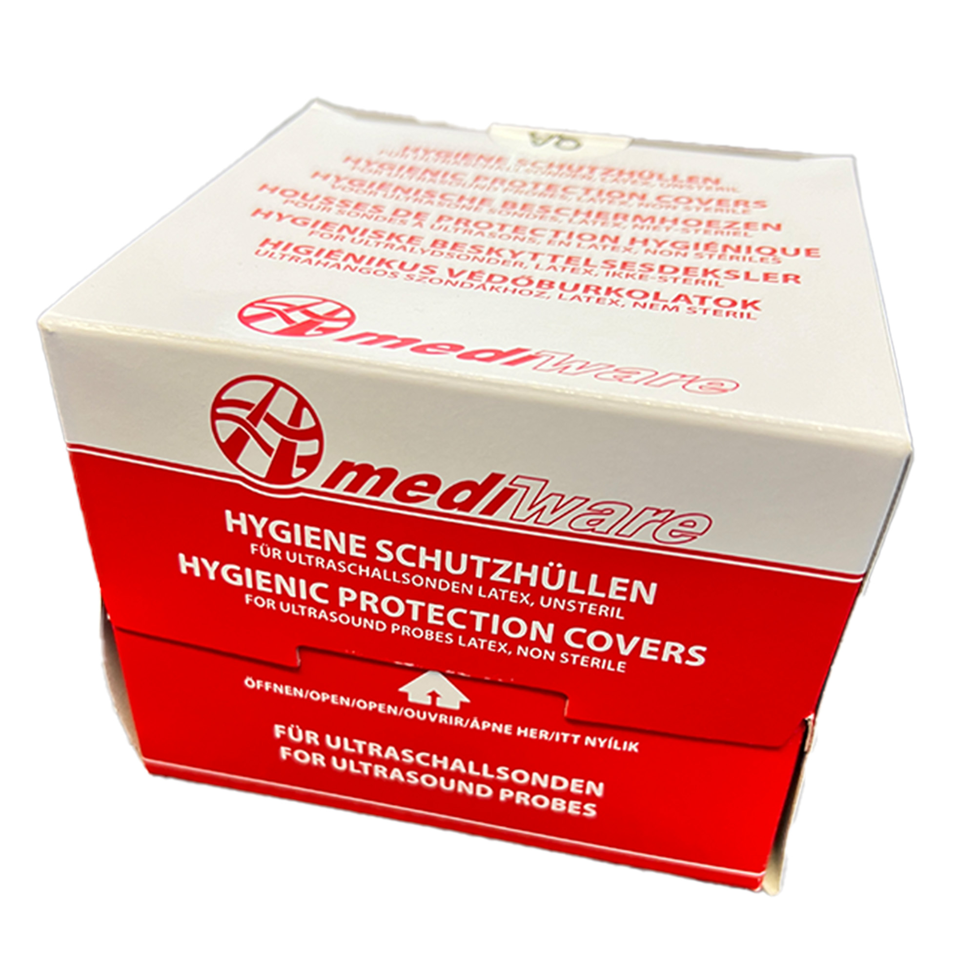 Manicotti protettivi igienici per sonde a ultrasuoni, in lattice, non sterile, 32mm / 144 pezzi