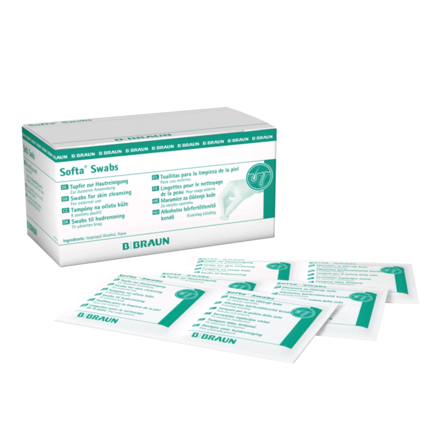 Alkoholtupfer Softa Swabs 30x65mm - 100 Stk.