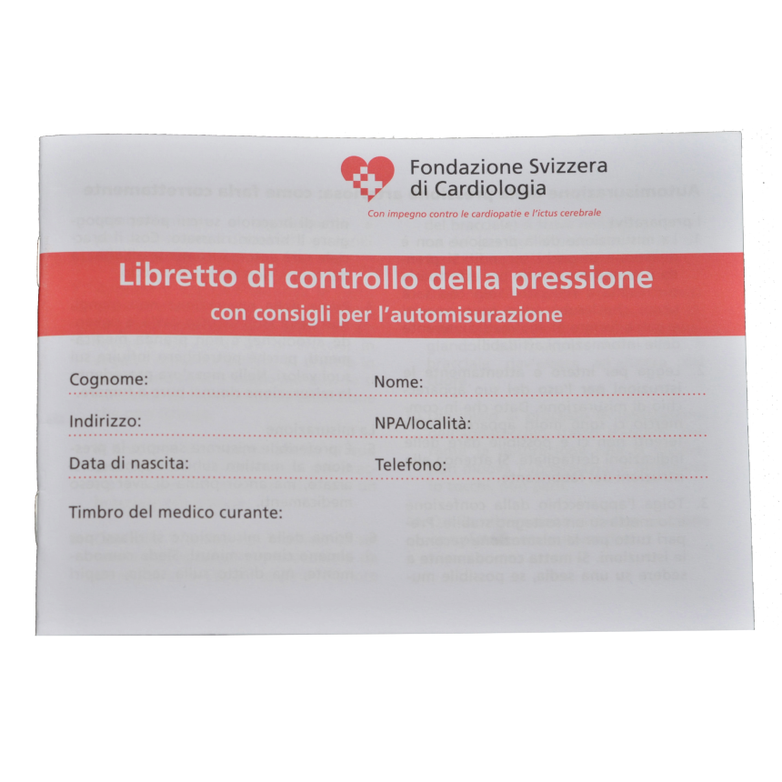 Carnet de contr&amp;#244;le de la tension art&amp;#233;rielle, italien / 1 pc.