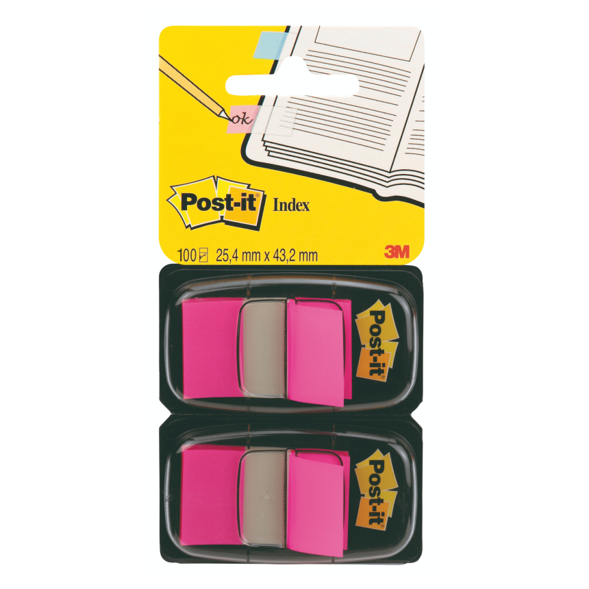 Post-it 680 rosa - 25.4x43.2 mm 2pz.