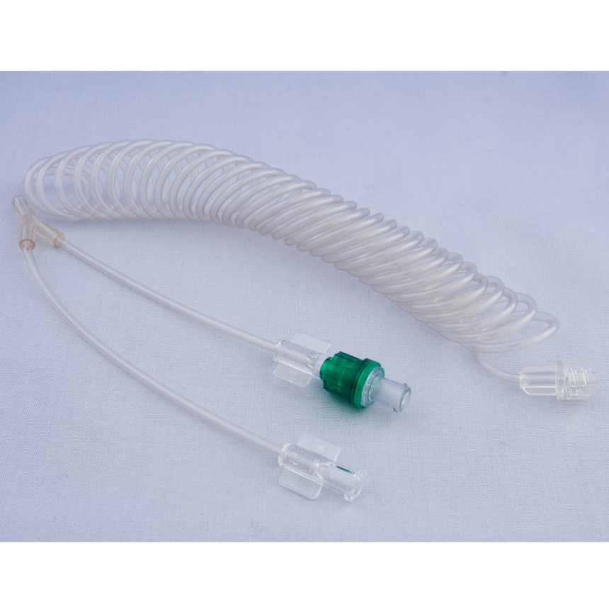 Spiralleitung 235 cm mit Y-Verbindung und Ventil (21 bar / 305 psi)