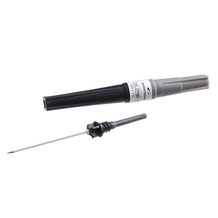 VACUETTE&amp;#174; Mehrfachentnahmekan&amp;#252;le 22G x 1 1/2&amp;quot;, schwarz, steril, Latex-frei, 0,7 x 38 mm / 100 Stk.