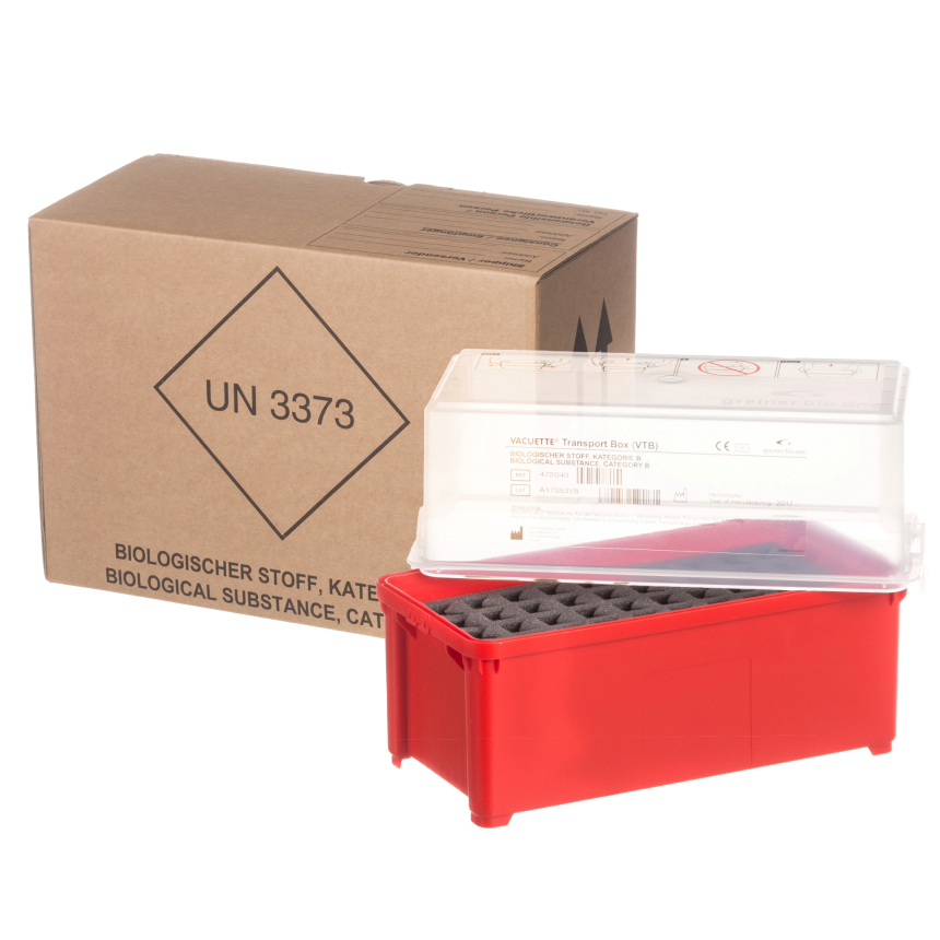 VACUETTE&amp;#174; Transportbox (VTB), inkl. Schaumstoffeinsatz f&amp;#252;r 40 R&amp;#246;hrchen / 1 Stk.