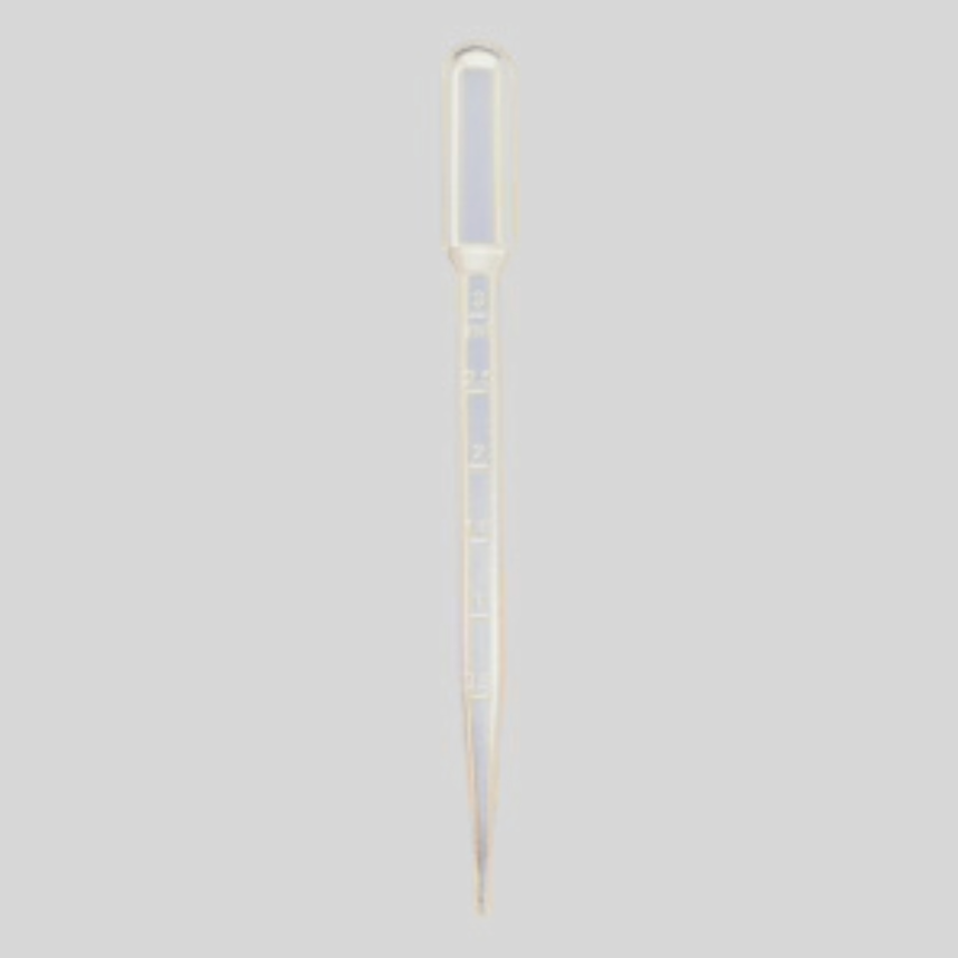 Pasteurpipette, Transferpipette 3,5 ml, (LxB): 155x15mm, transparent, Graduierung bis 3 ml / 500Stk.