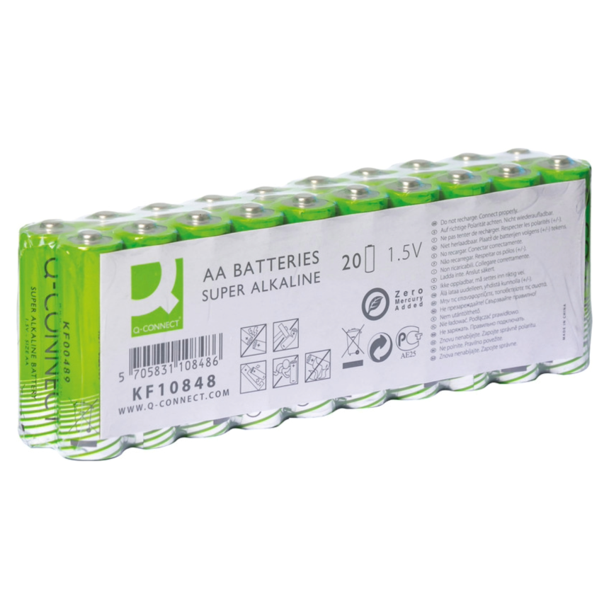 Q-CONNECT&amp;#174; Batterien Alkaline LR03 AAA 1.5V / 20 Stk.