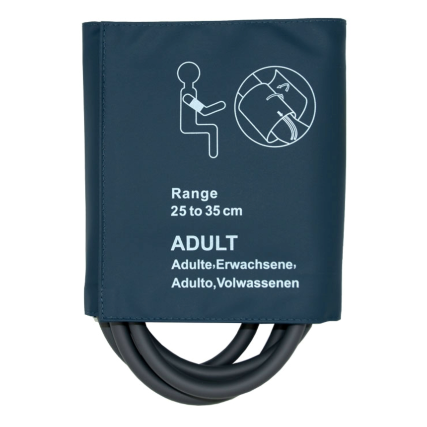 NiBP-Blutdruckmanschette, 2-Schlauch, zweiteilig, Erwachsene mittel 25-35 cm