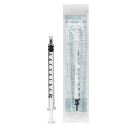 Insulinspritze Mediware 1ml Luer o.Kan&#252;le 100Stk.