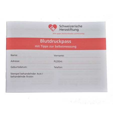 Blutdruckpass mit Tipps zu Selbstmessung, DE / 1 Stk.