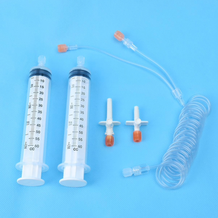 Optistar MR Set (2 x 60ml Kolben, Y-Patientenschlauch 250cm mit Ventil, 2 Spikes)