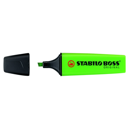 Stabilo Boss Original Green Highlighter - 1 piece.
