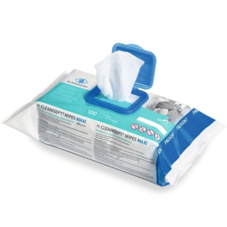 Dr. Schumacher alkoholfreie Desinfektionst&#252;cher Cleanisept Wipes MAXI Flowpack 100 T&#252;cher
