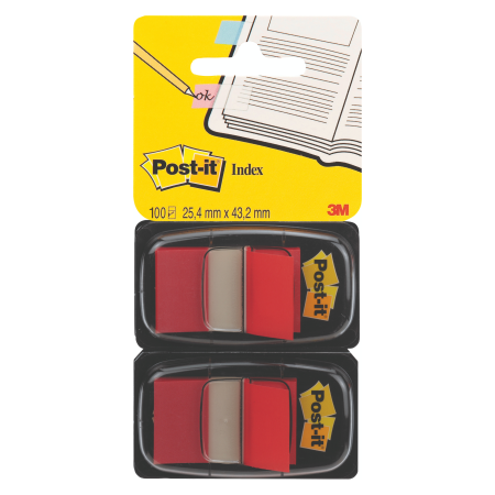 Post-it 680 rot - 25.4x43.2mm 2Stk.
