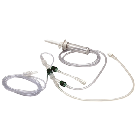 Schlauchsystem mit Saugfunktion und Tropfkammer (21 bar / 305 psi)