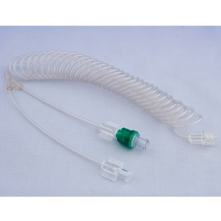 Spiralleitung 235 cm mit Y-Verbindung und Ventil (21 bar / 305 psi)