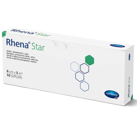 El. Binde Rhena Star weiss, 6cmx5m - 10Stk.