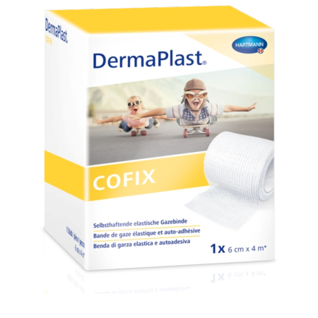 DermaPlast&#174; CoFix Selbsthaftende Binde, weiss 4m x 6cm / 1 Stk.