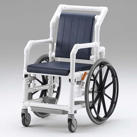 MRT Rollstuhl mit Sitz- und R&#252;ckenpolster, 150kg belastbar