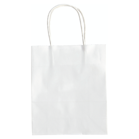  Carrier bags white 18x21x8cm / 20 pieces.