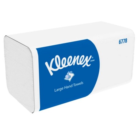 Kimberly-Clark Kleenex Ultra Handtuch, W-Falzung, 2-lagig, weiss 21.5x31.5cm / 1 Karton