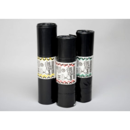 Sacco per spazzatura nero Quickbag 60lt 25 rotoli da 10 sacchi ciascuno