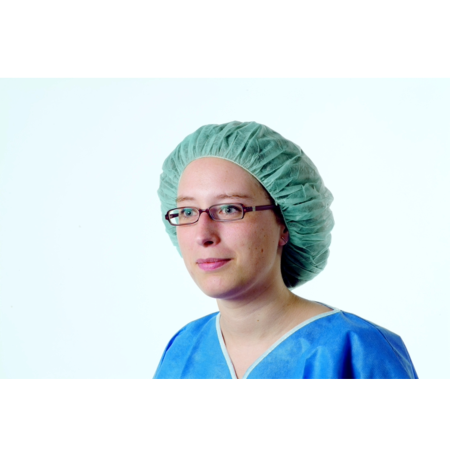 Kopfhaube Foliodress gr&#252;n 100 Stk.