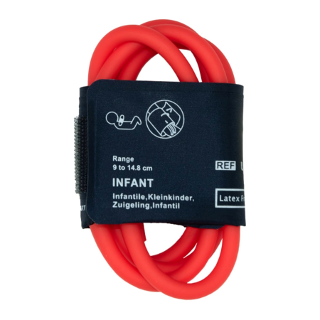 NiBP-Blutdruckmanschette, 2-Schlauch, einteilig, Kleinkinder 9-14.8 cm