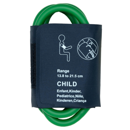 NiBP-Blutdruckmanschette, 2-Schlauch, einteilig, Kinder 13.8-21.5 cm