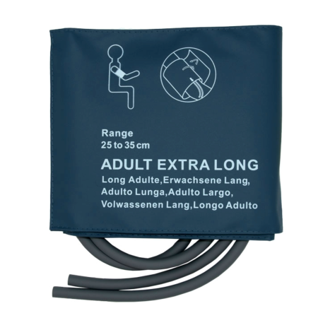 NiBP-Blutdruckmanschette, 2-Schlauch, zweiteilig, Erwachsene XL 25-35 cm