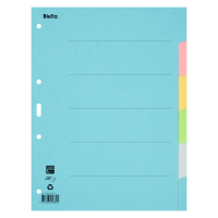 BIELLA Register A4 farbig, 6-teilig, Karton / 1 Stk.