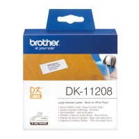 Etichette Brother DK-11208, 38 mm x 90 mm.