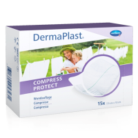 Dermaplast, Mehrlagige Wundkompresse 7.5x10cm, 15Stk.