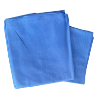 Einwegbekleidung 2tlg. navyblau Gr.L/XL Oberteil v. offen, zum Binden inkl. Kopfh&amp;#246;rerschutz 50 Stk.