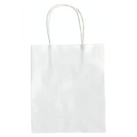  Carrier bags white 18x21x8cm / 20 pieces.