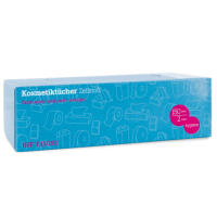 Kosmetikt&amp;#252;cher blaue Boxen 2lagig 25x150T.