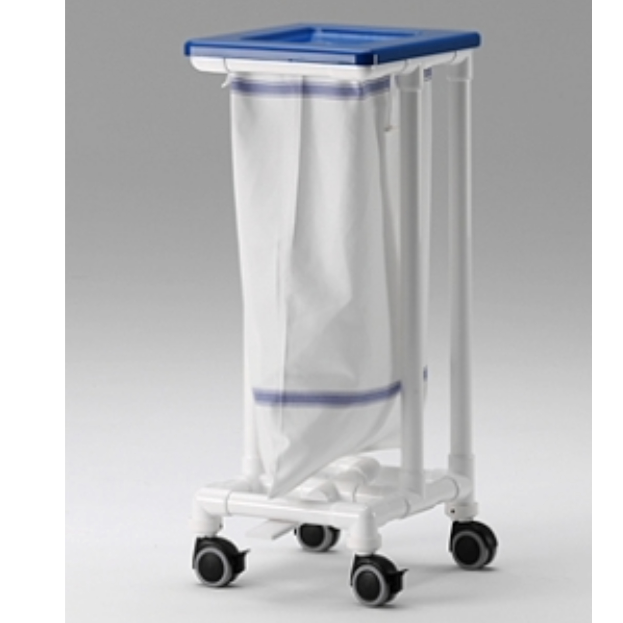 Portabiancheria MRT singolo con coperchio, apertura del coperchio a pedale