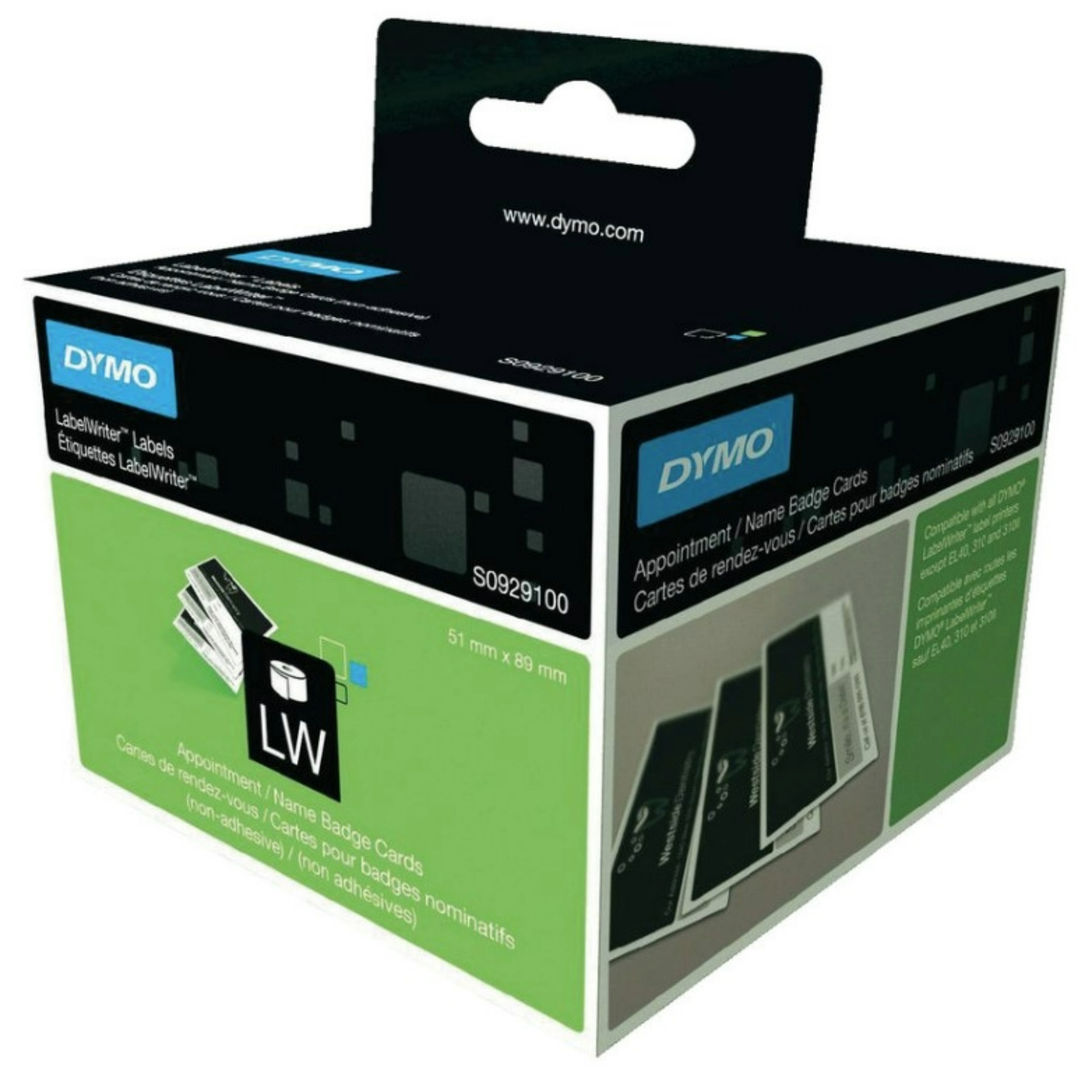 DYMO® Etiketten LabelWriter, Gr. 89x51mm, Packung 1 Rollen à 300 Stk.